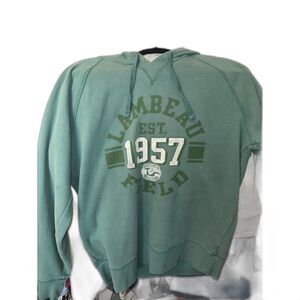 Green Men's M Vintage Hoodie Lambeau Field Outta Town Medium Sweater